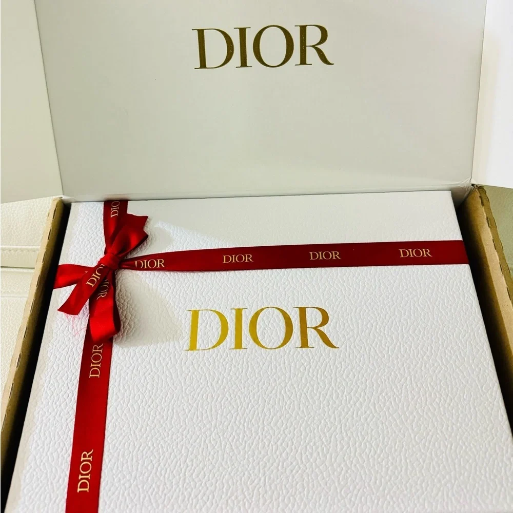 Dior gift box with red ribbon for Lunar New Year